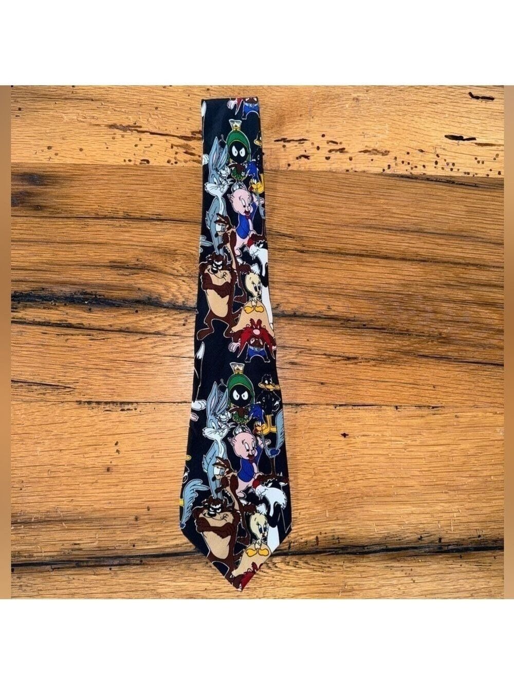Balancine Looney Tunes 1992 100% Silk Tie Vintage